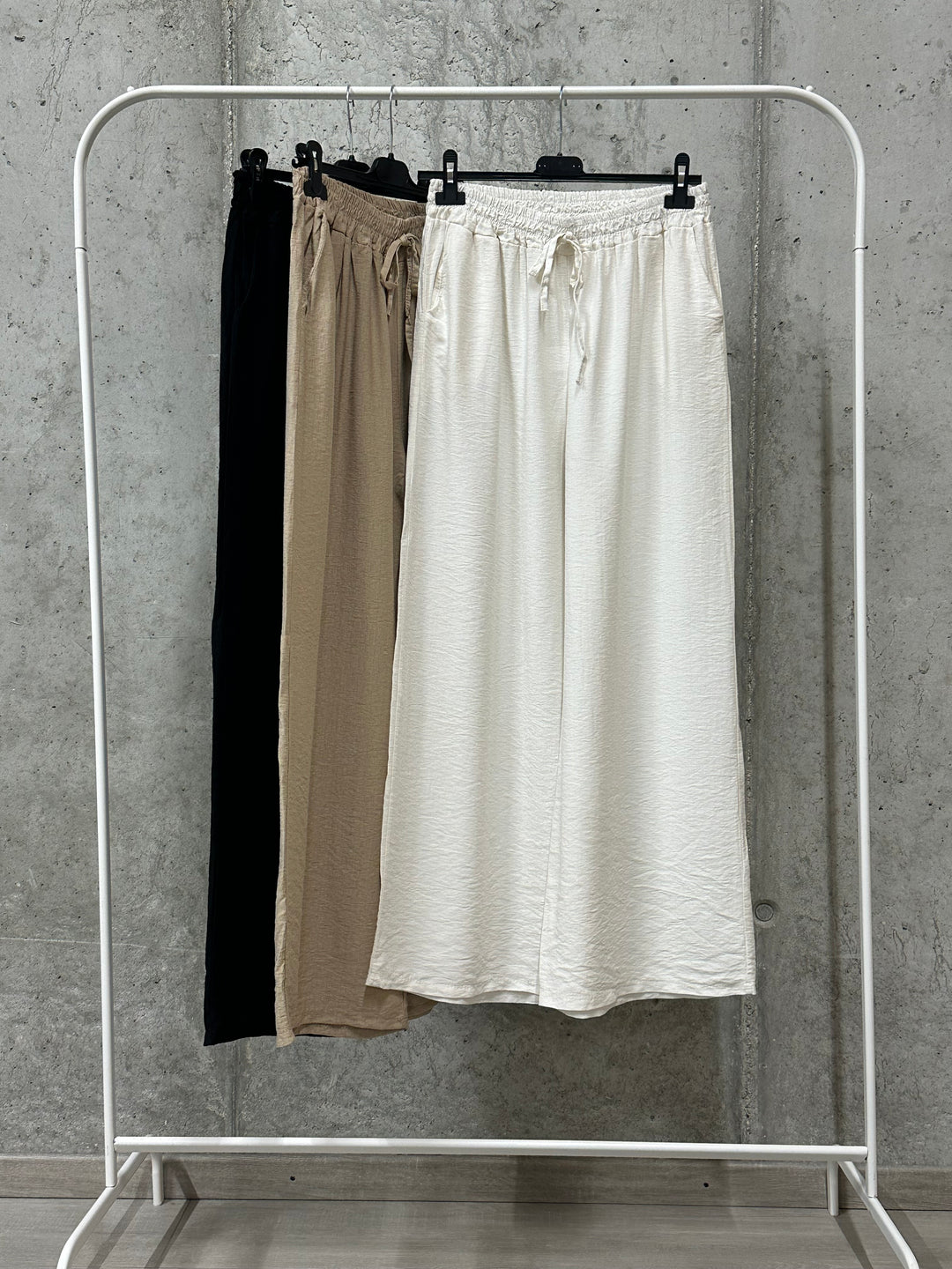 Pantalon "Pablo" fluide &amp; taille élastique 100%viscose (38/42) MADE IN ITALY