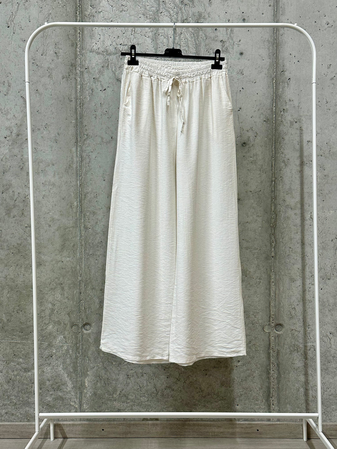 Pantalon "Pablo" fluide &amp; taille élastique 100%viscose (38/42) MADE IN ITALY