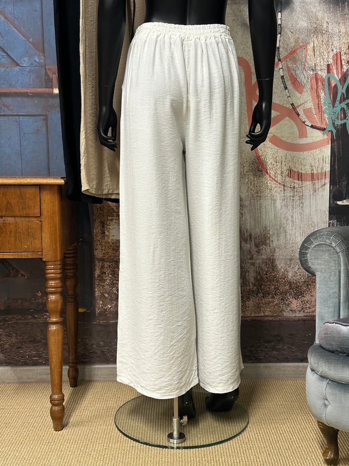 Pantalon "Pablo" fluide &amp; taille élastique 100%viscose (38/42) MADE IN ITALY