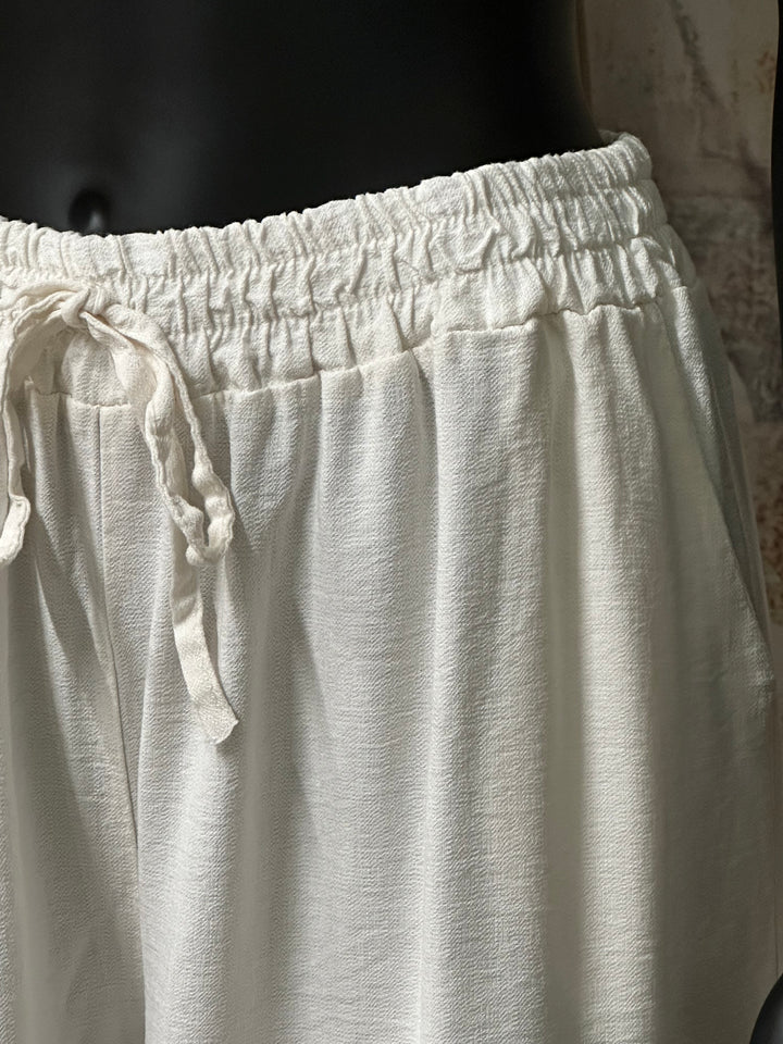 Pantalon "Pablo" fluide &amp; taille élastique 100%viscose (38/42) MADE IN ITALY