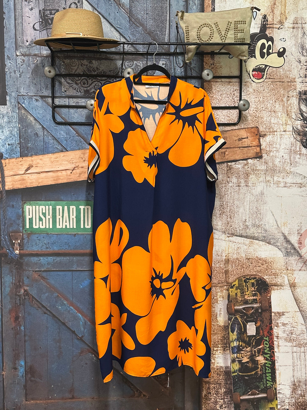 Robe longue "Céleste" imprimé floral 100% viscose (40/46) MADE IN ITALY