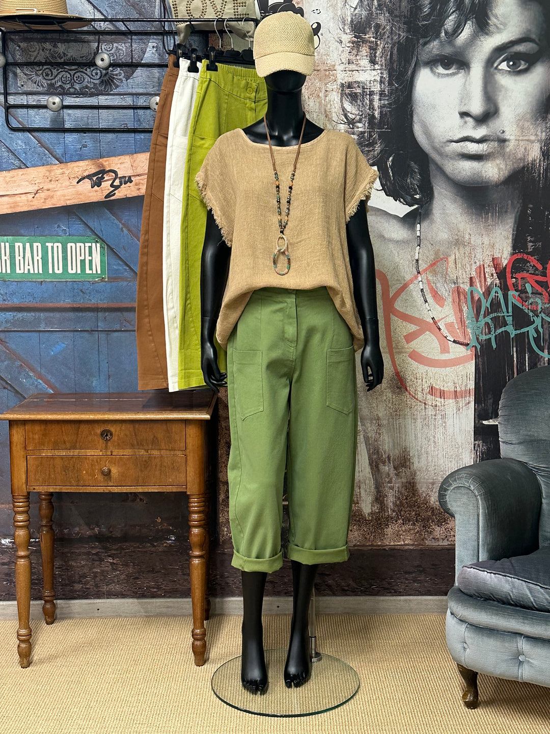 Pantalon "Lucas" style cargo (38/42) MADE IN ITALY