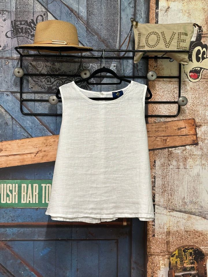 Top uni "Charlotte" 100% lin (38/42) MADE IN ITALY