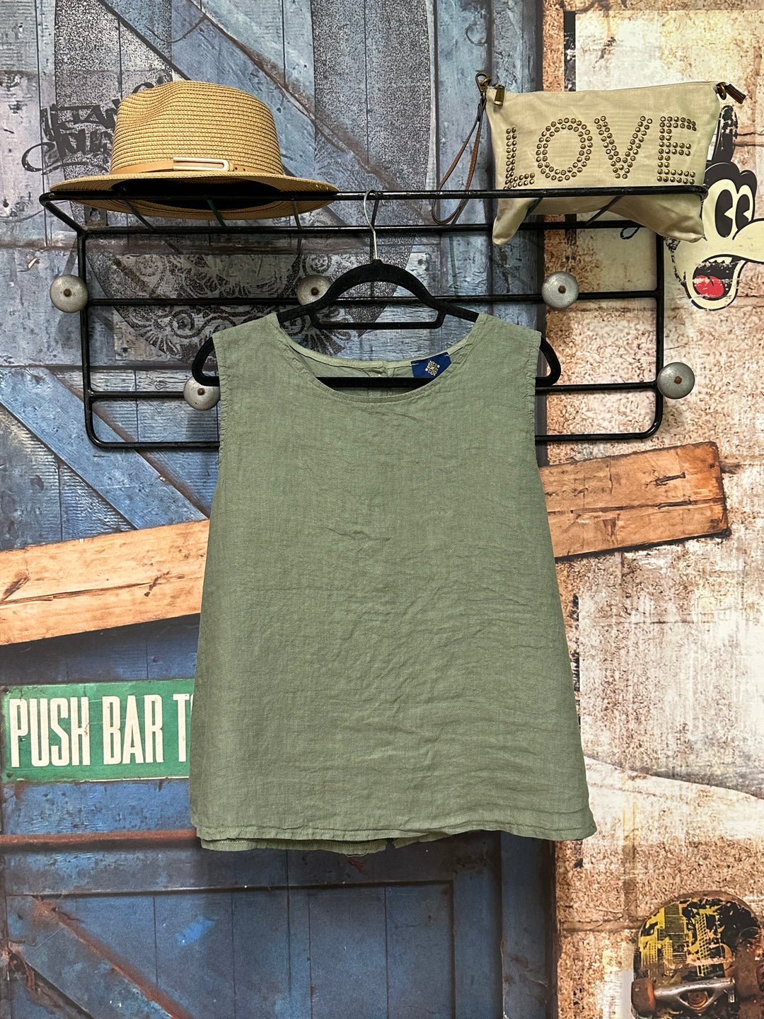 Top uni "Charlotte" 100% lin (38/42) MADE IN ITALY
