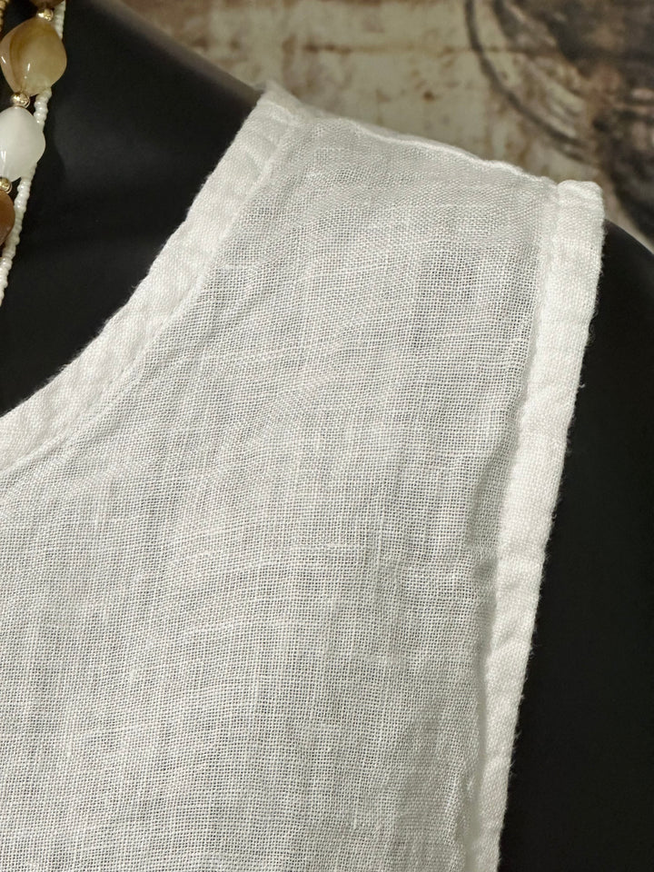 Top uni "Charlotte" 100% lin (38/42) MADE IN ITALY