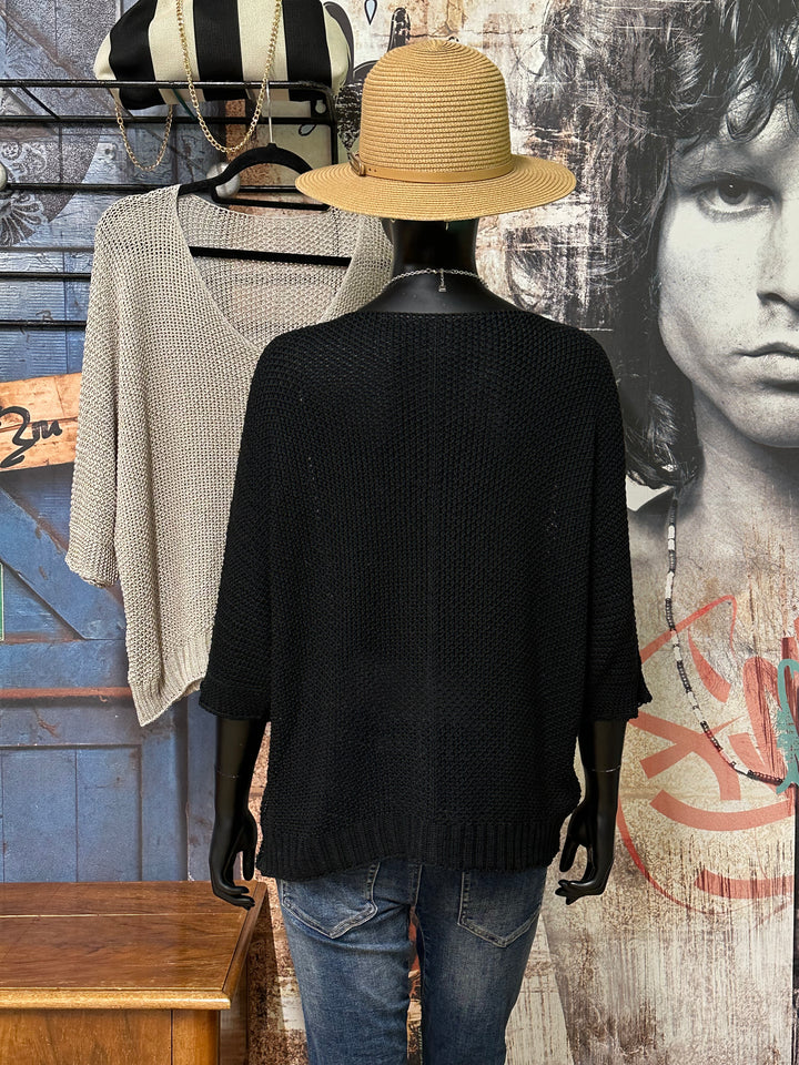 Pull "Justin" en maille ajourée (38/42) MADE IN ITALY