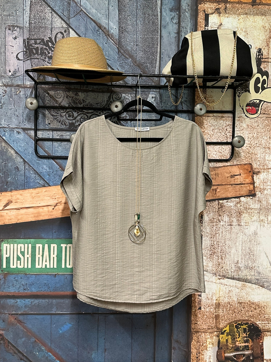 Top "Jasmine" manches courtes &amp; 100% viscose (38/42) MADE IN ITALY