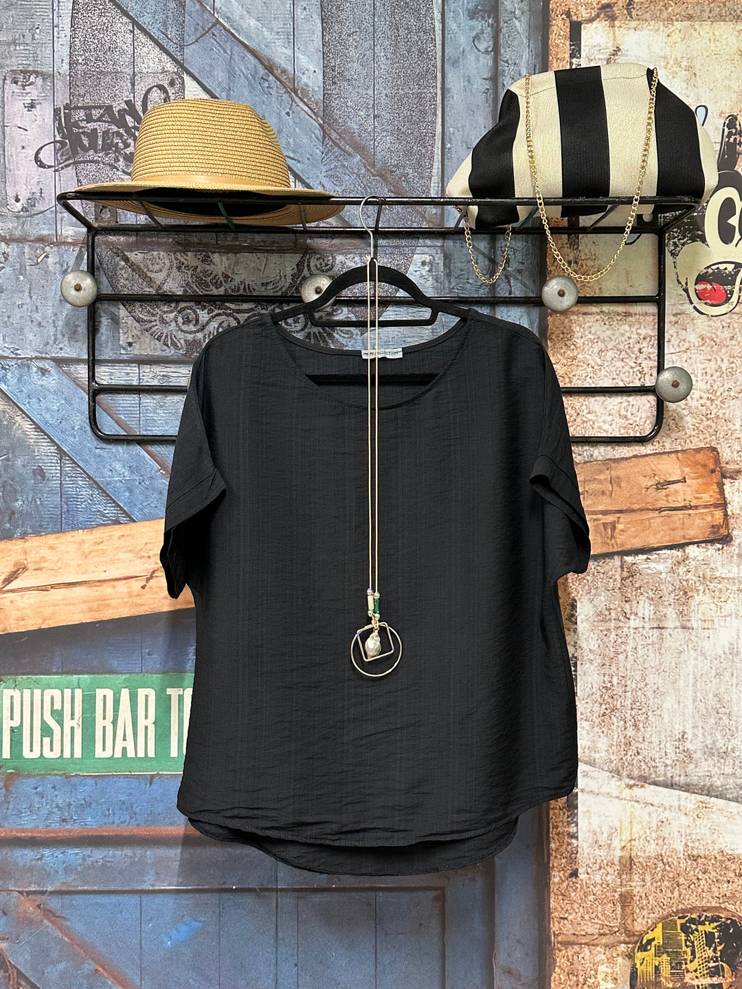 Top "Jasmine" manches courtes &amp; 100% viscose (38/42) MADE IN ITALY