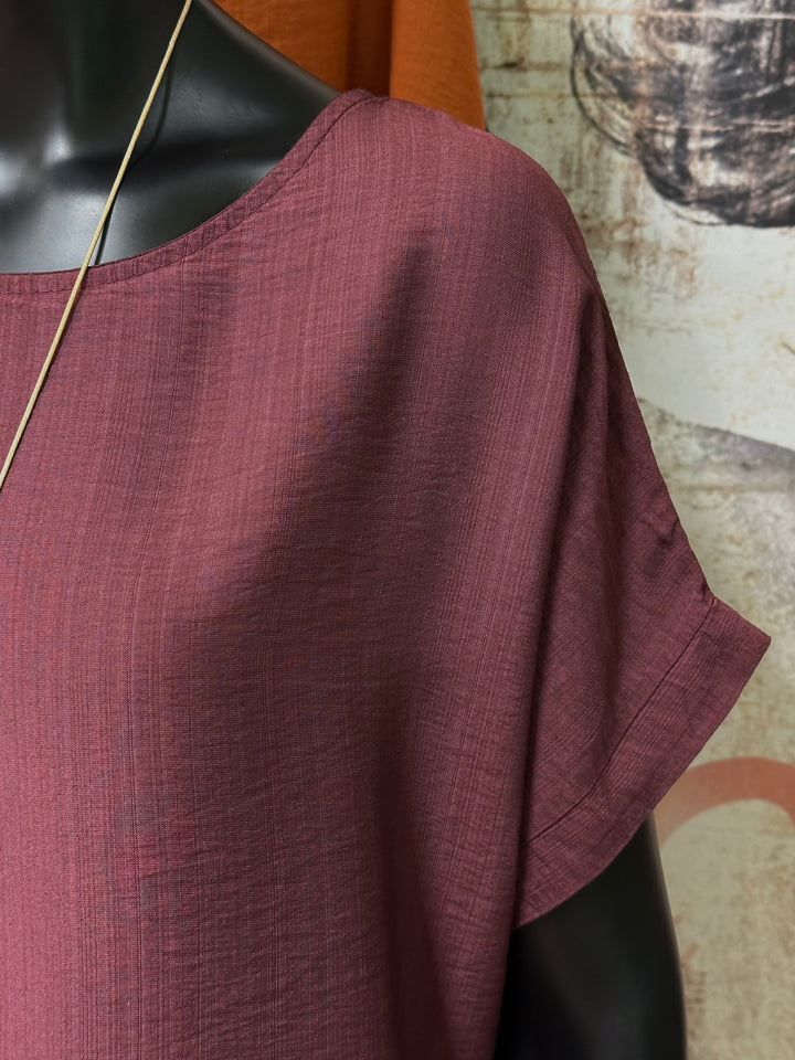Top "Jasmine" manches courtes &amp; 100% viscose (38/42) MADE IN ITALY