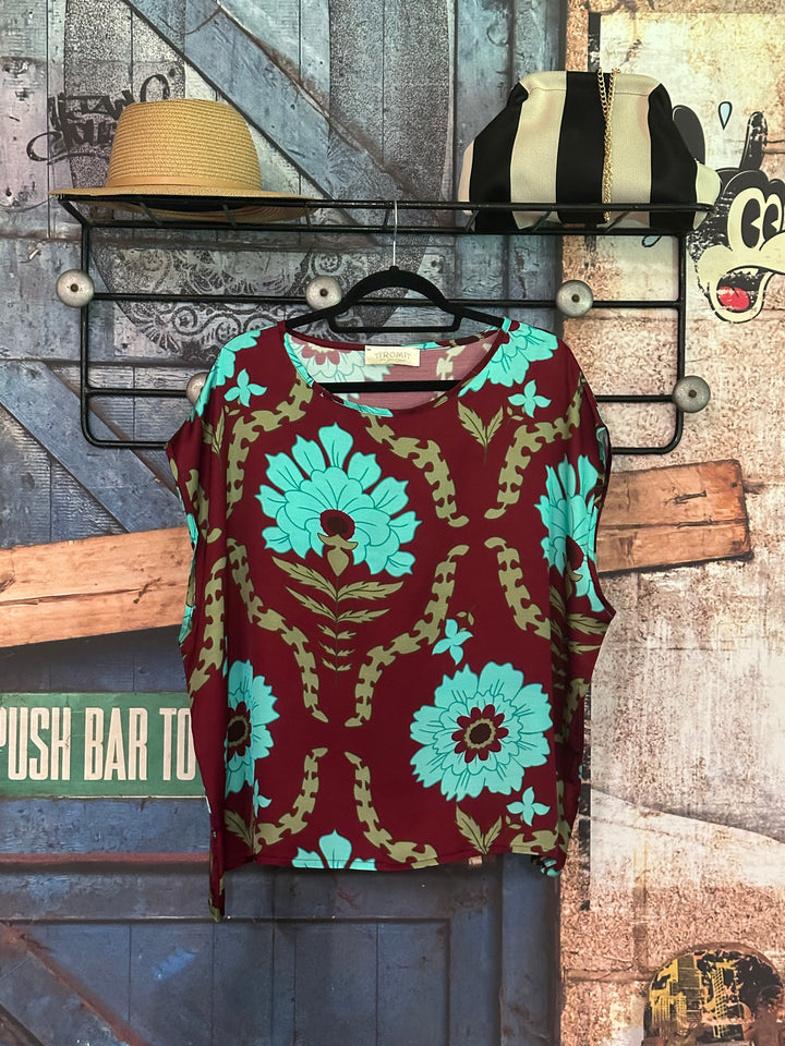 Blouse satinée "Aria" soie &amp; viscose (40/44) MADE IN ITALY