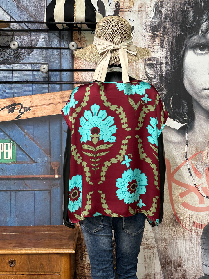 Blouse satinée "Aria" soie &amp; viscose (40/44) MADE IN ITALY