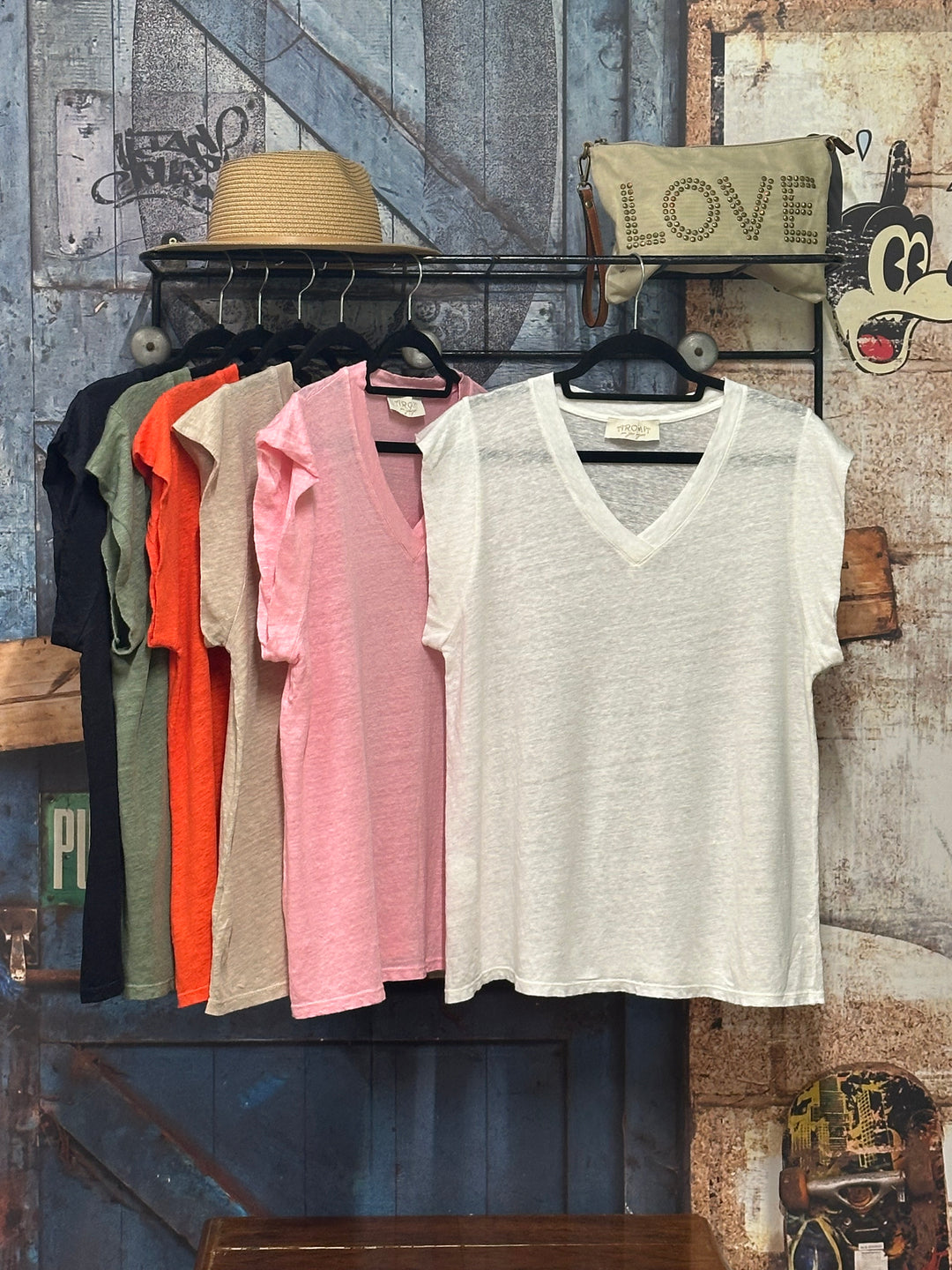 T-shirt "Nelson" 100% lin (38/42) MADE IN ITALY