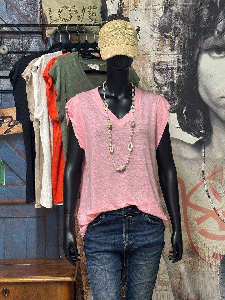 T-shirt "Nelson" 100% lin (38/42) MADE IN ITALY