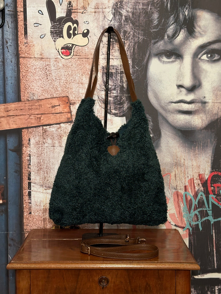 Sac bouclette vert forêt