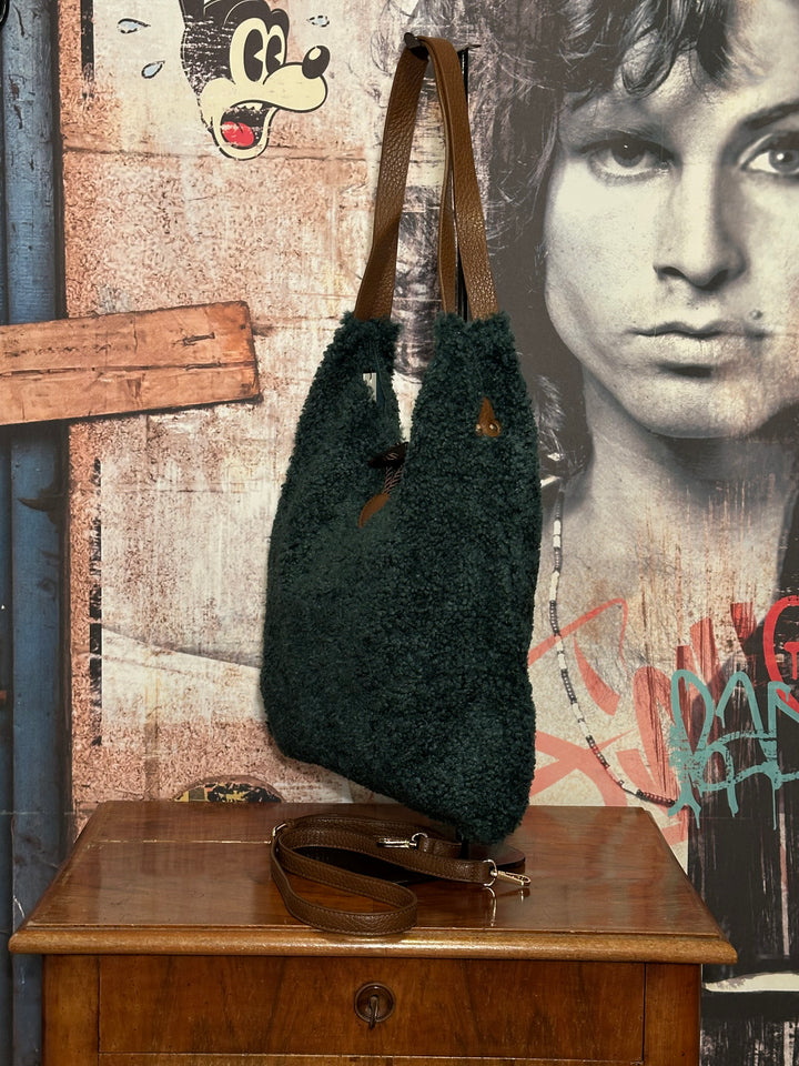 Sac bouclette vert forêt