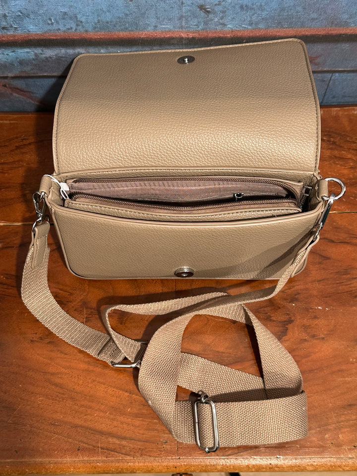 Sac bandoulière "THE MINI BAG" taupe