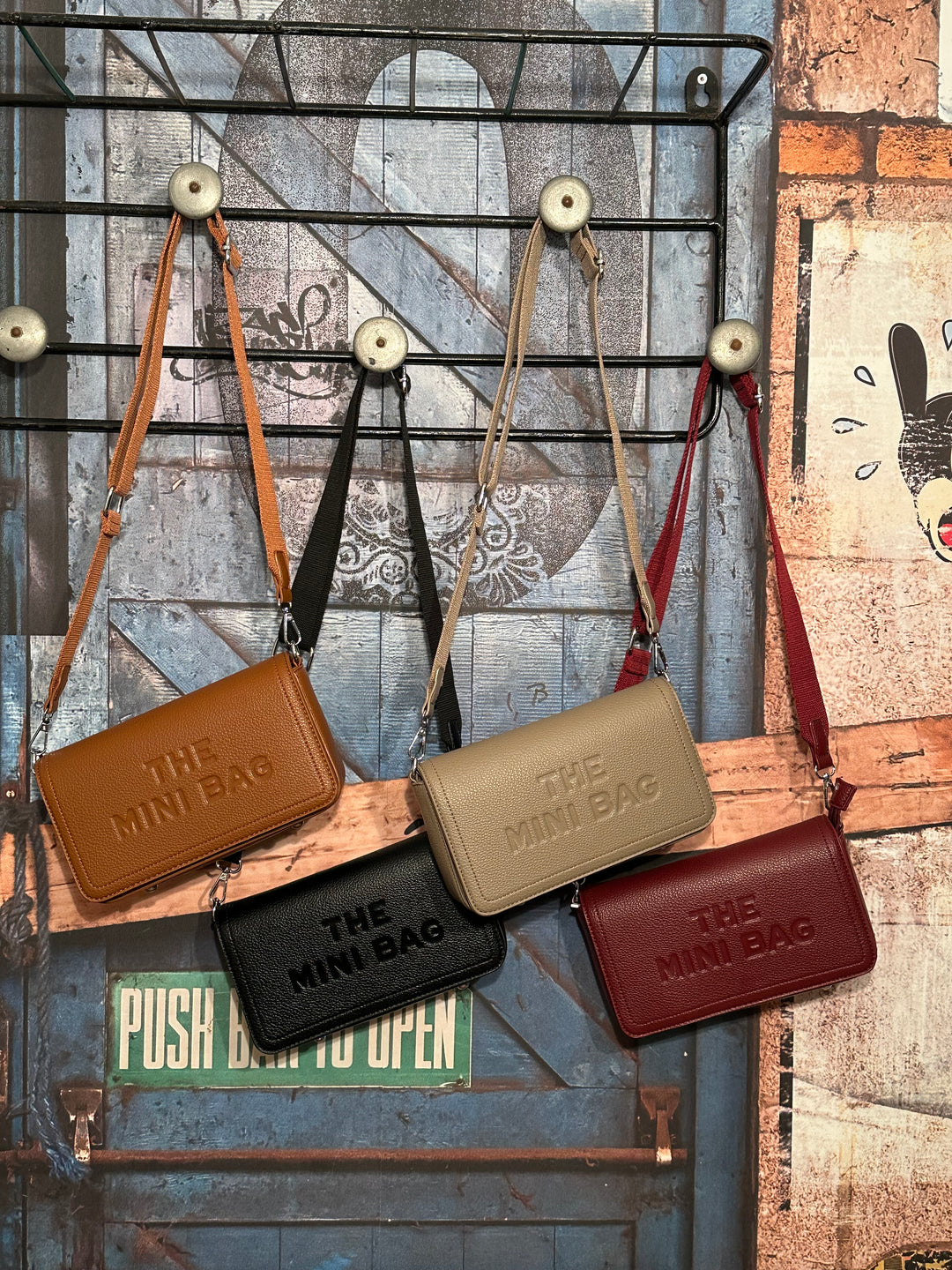 Sac bandoulière "THE MINI BAG" cognac