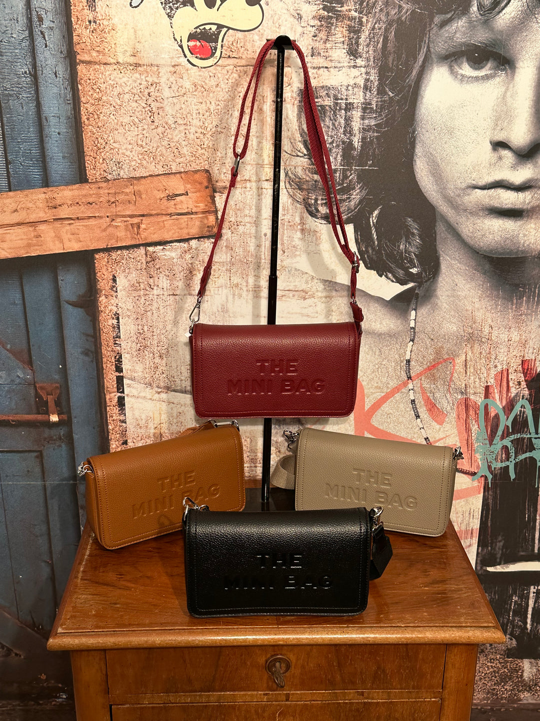 Sac bandoulière "THE MINI BAG" cognac