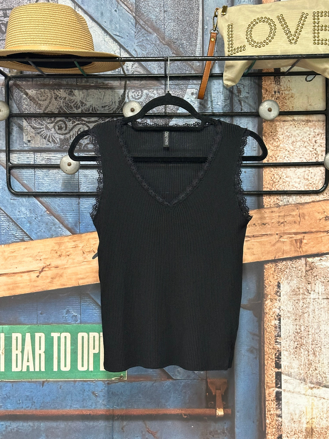 Top "Jules" col V &amp; dentelle (36/40)