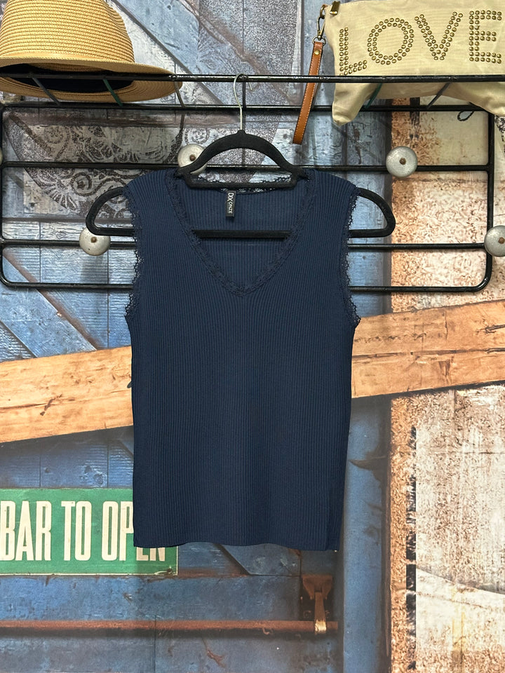 Top "Jules" col V &amp; dentelle (36/40)