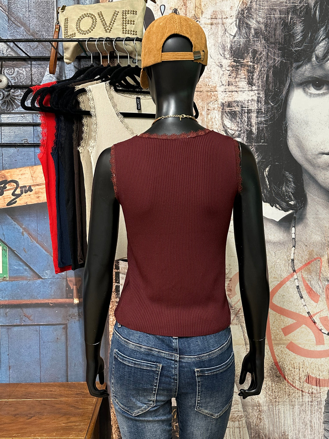 Top "Jules" col V &amp; dentelle (36/40)
