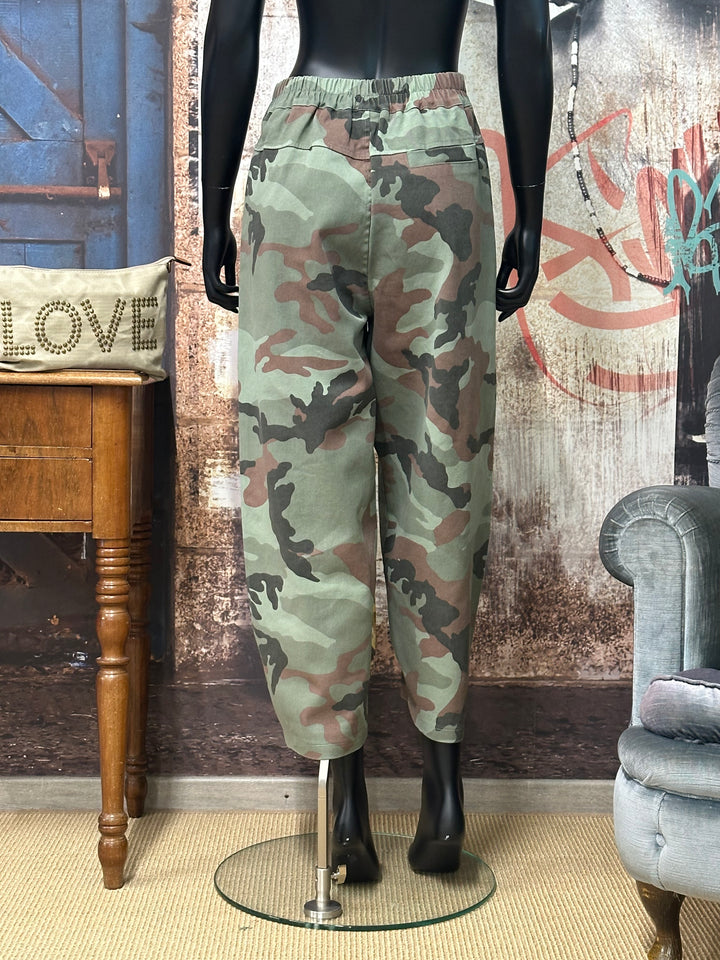 Pantalon "Lucas" style cargo motif  camouflage (38/42) MADE IN ITALY
