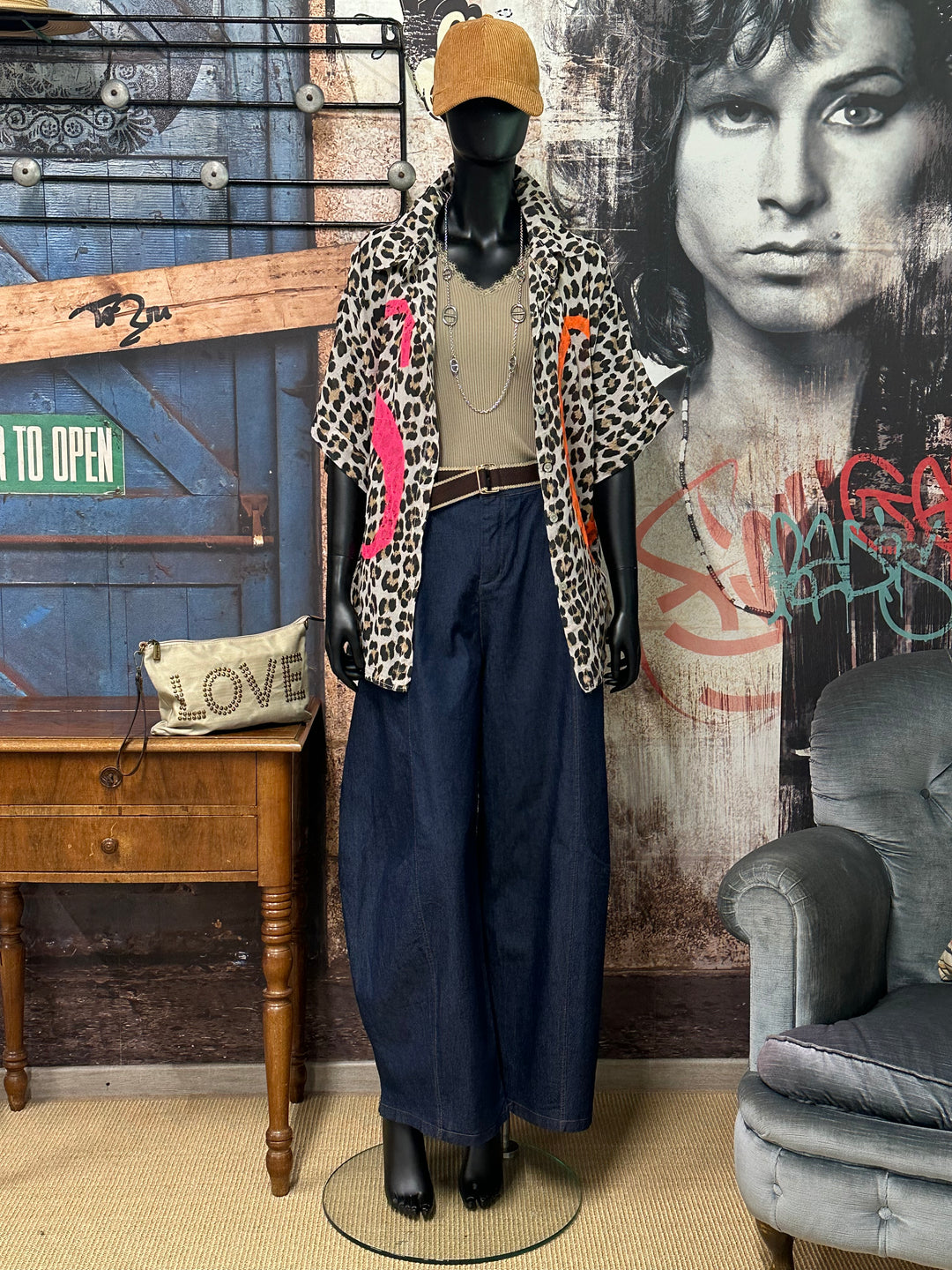 Jean ballon "Diego" denim foncé (42/46) MADE IN ITALY