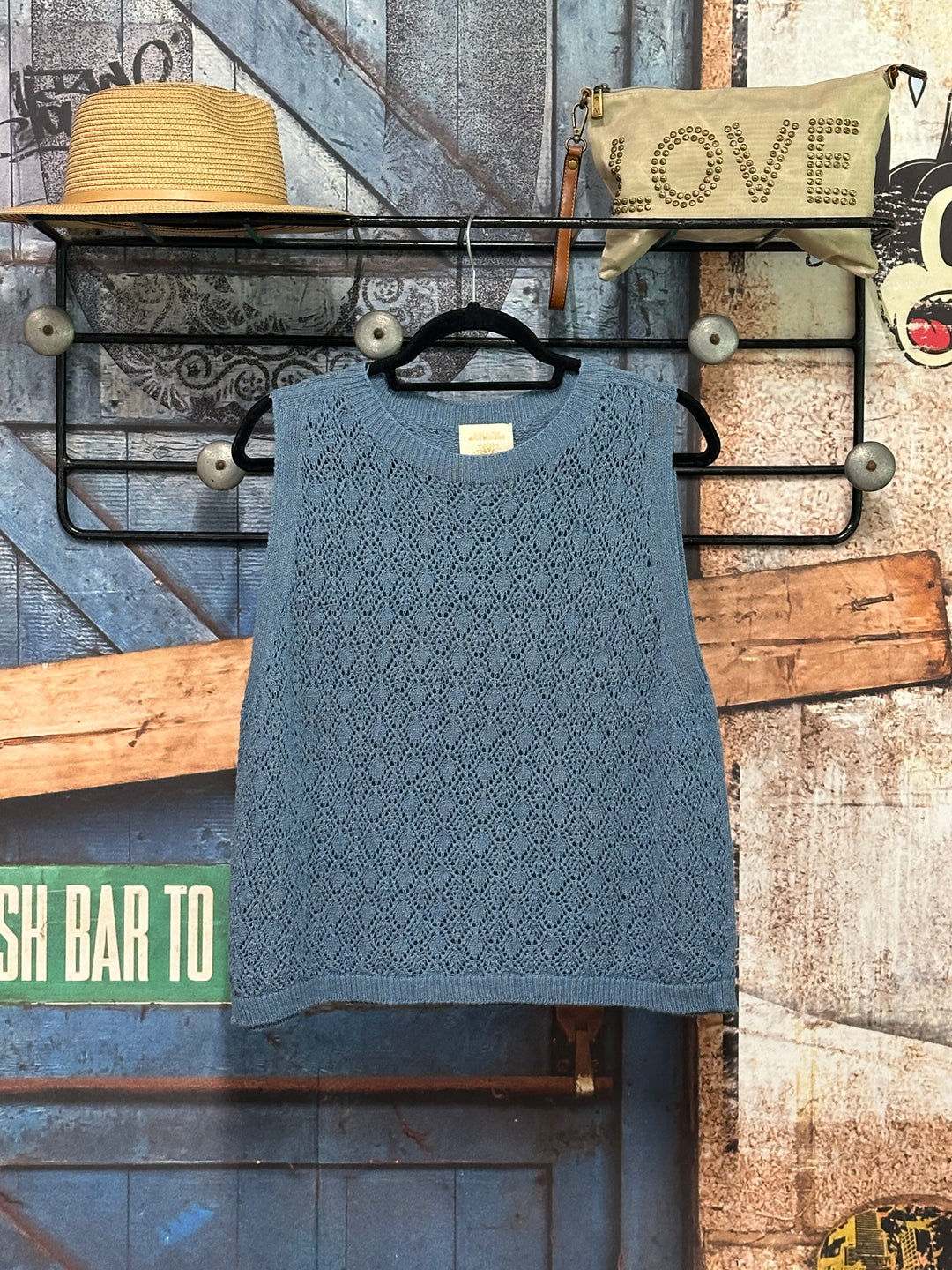 Top "Alix" en maille ajourée (38/42) MADE IN ITALY