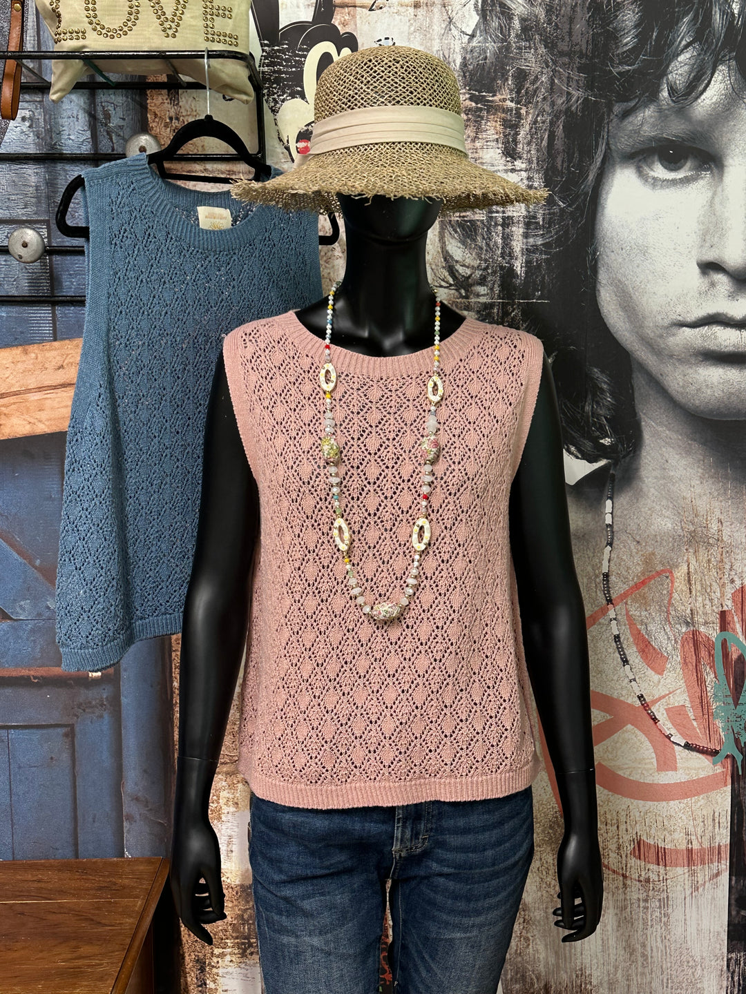Top "Alix" en maille ajourée (38/42) MADE IN ITALY