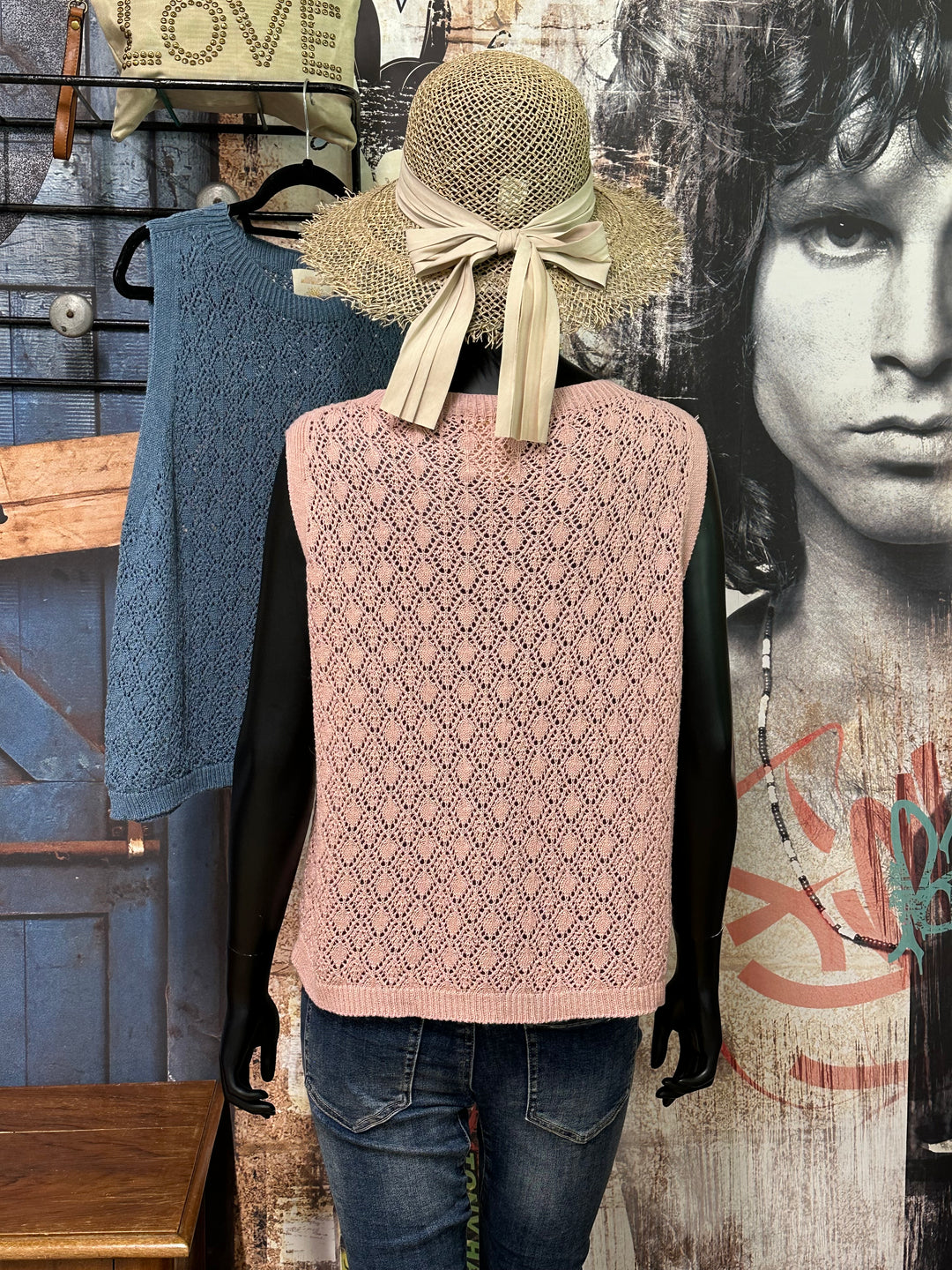 Top "Alix" en maille ajourée (38/42) MADE IN ITALY