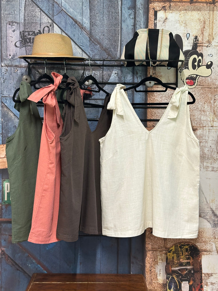 Top "Mathilde" lin &amp; coton (40/44) MADE IN ITALY