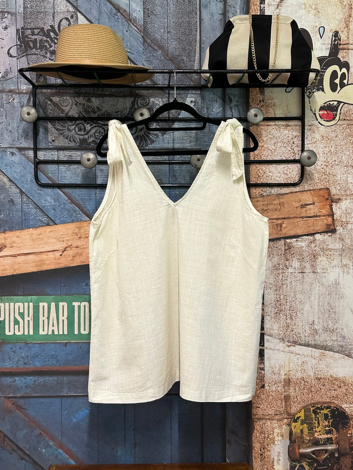 Top "Mathilde" lin &amp; coton (40/44) MADE IN ITALY