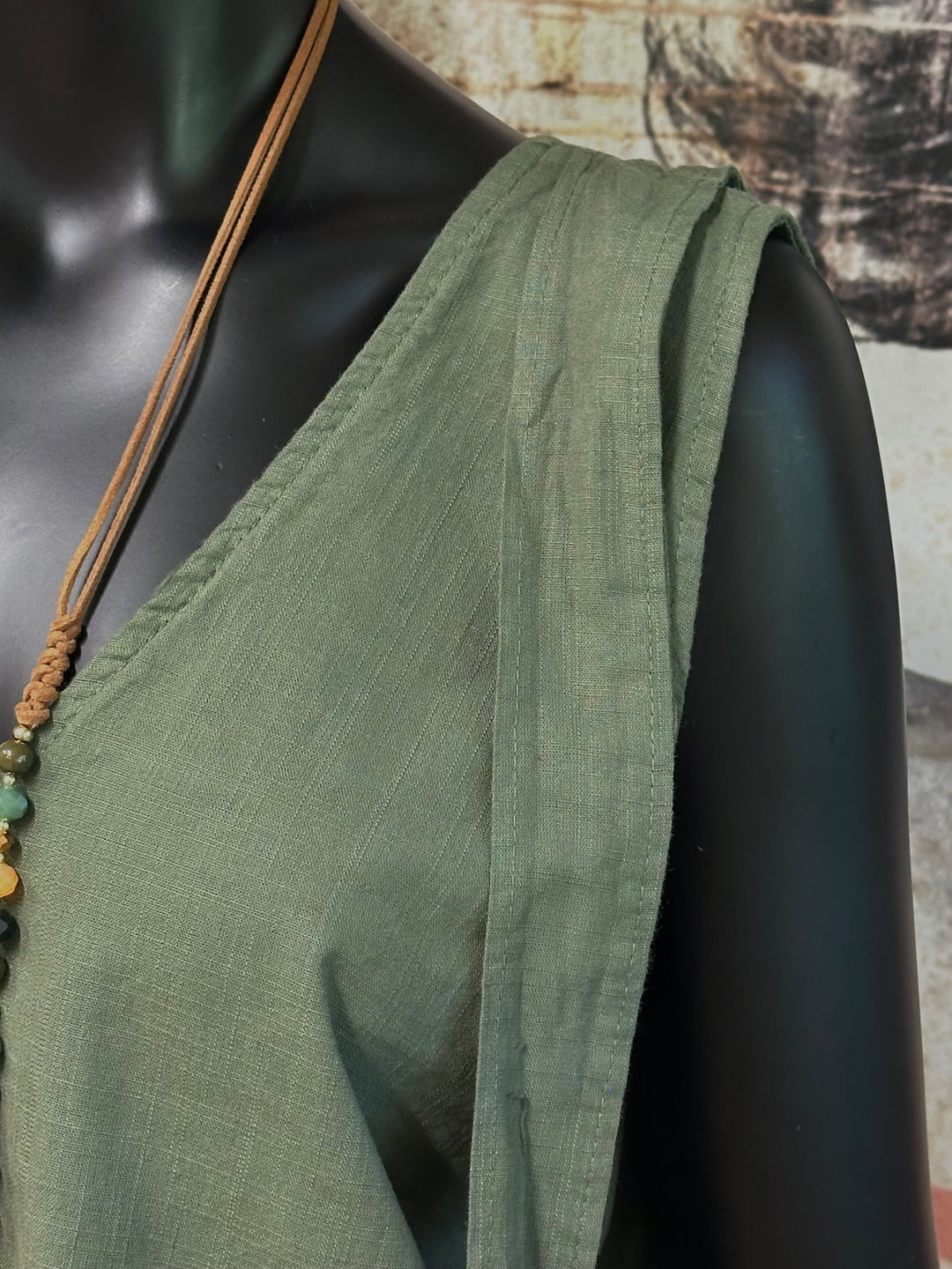 Top "Mathilde" lin &amp; coton (40/44) MADE IN ITALY