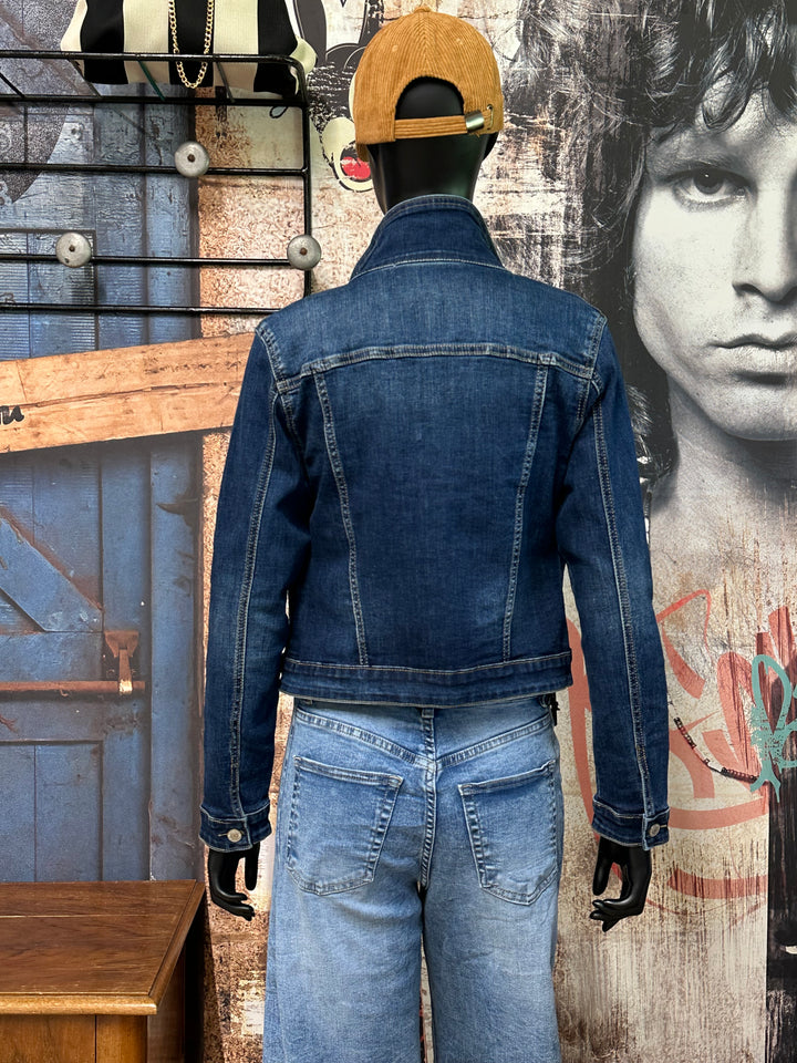 Veste en jean stretch "Lana" denim foncé (S 34  ➡️ XXL 42)