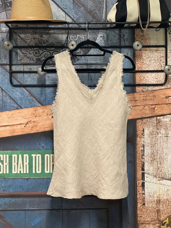 Top "Iris" 100% lin (36/40) MADE IN ITALY
