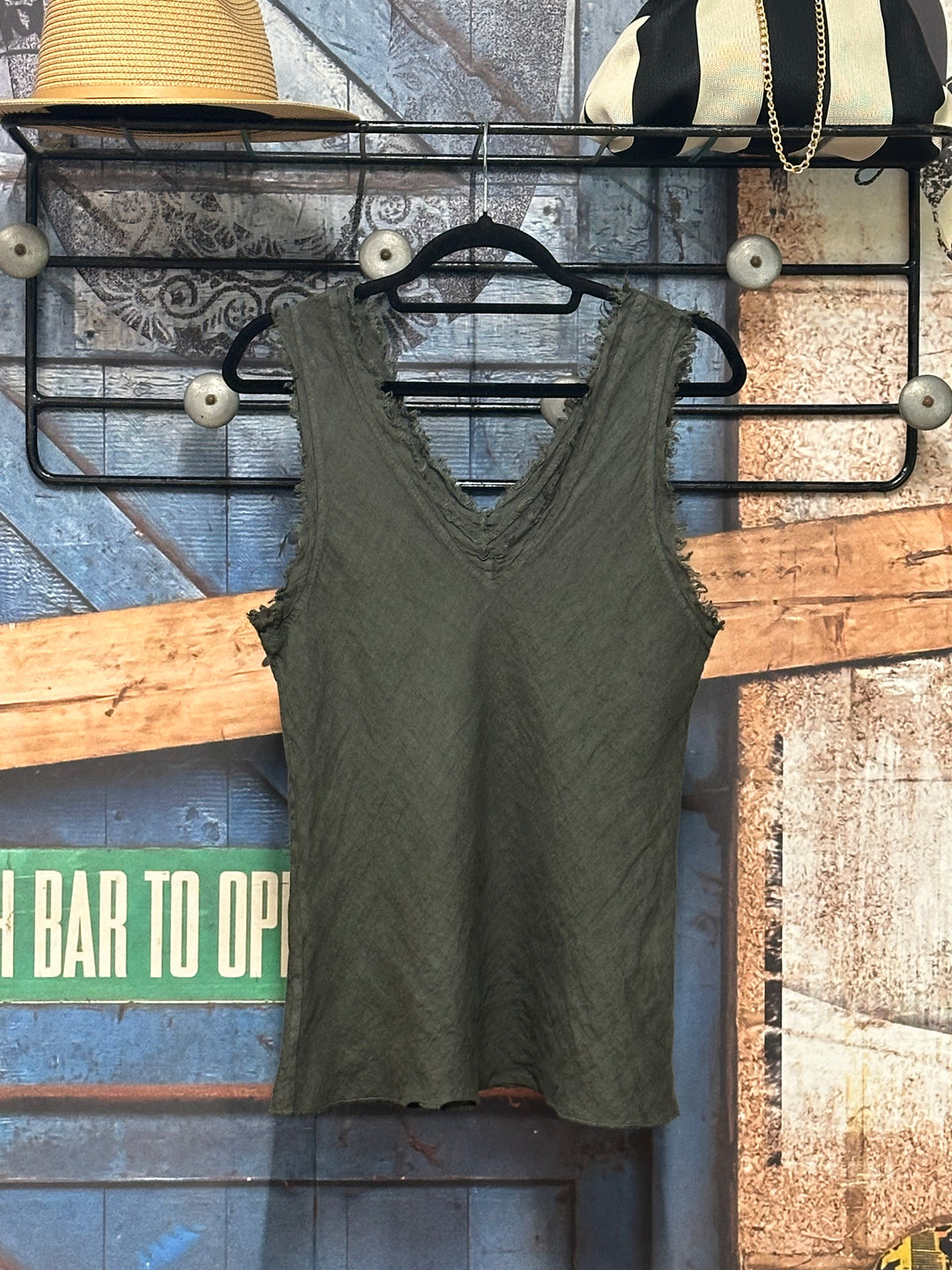 Top "Iris" 100% lin (36/40) MADE IN ITALY