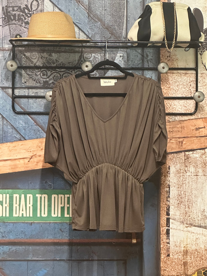 Blouse "Justine" col V (S/M et M/L)