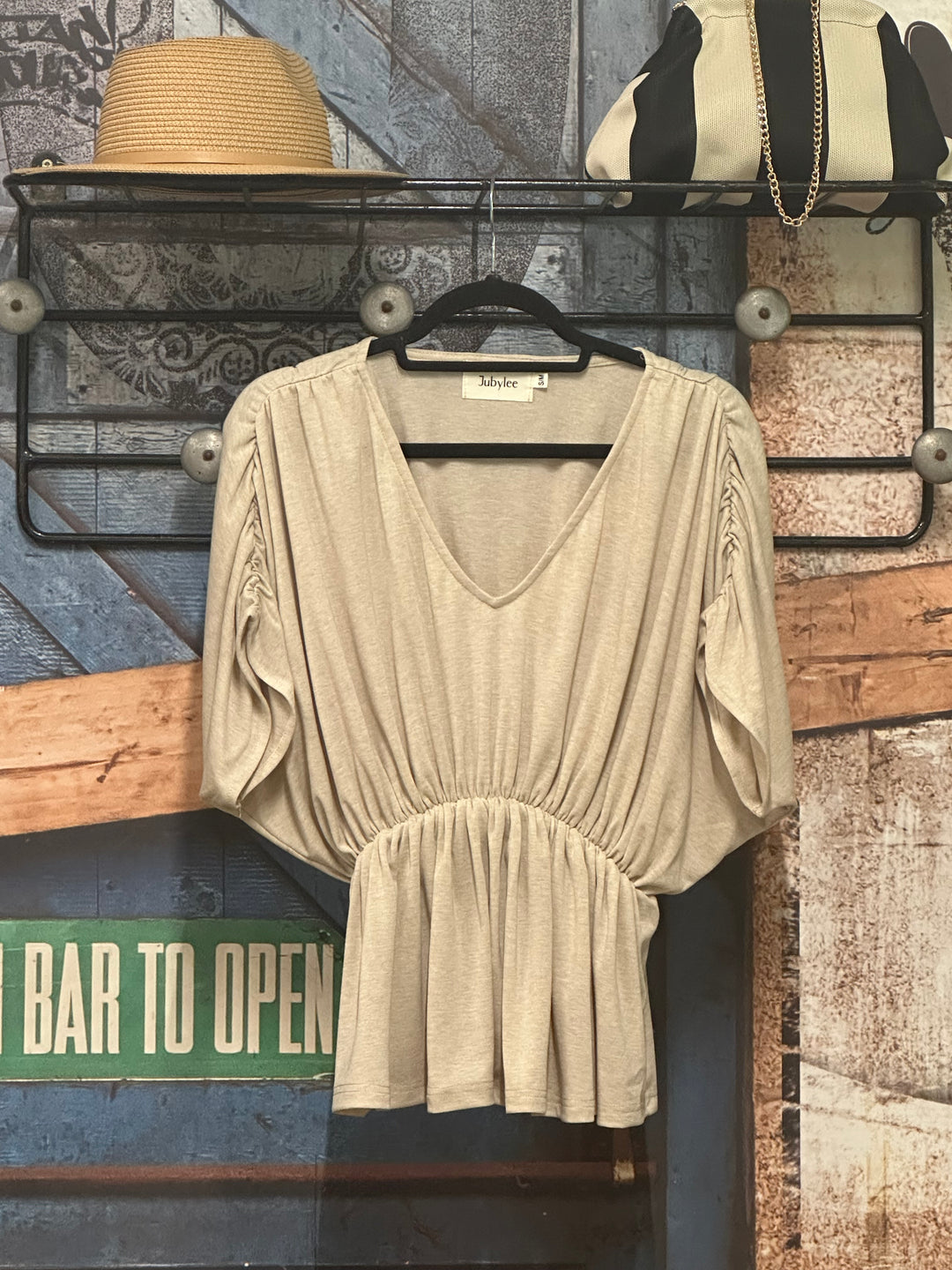 Blouse "Justine" col V (S/M et M/L)