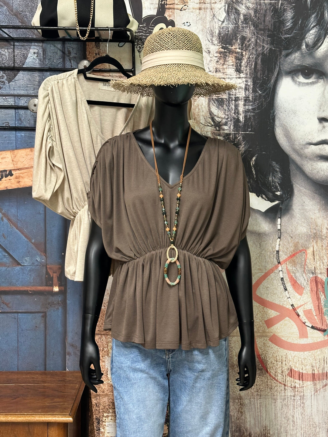 Blouse "Justine" col V (S/M et M/L)