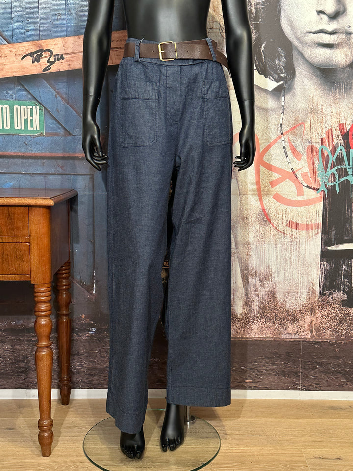 Weite Hose mit elastischem Bund + size dark blue (44/48)