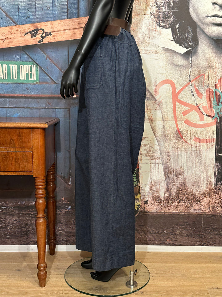 Weite Hose mit elastischem Bund + size dark blue (44/48)