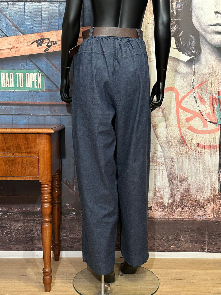 Weite Hose mit elastischem Bund + size dark blue (44/48)