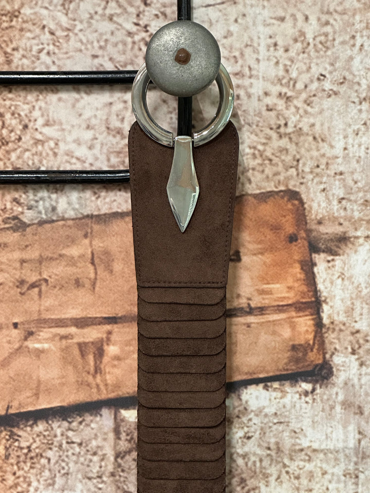 Ceinture élastique "Paloma" en suédine boucle argent