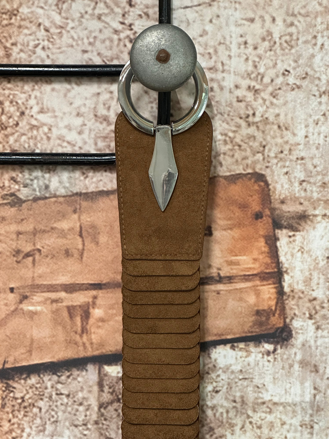 Ceinture élastique "Paloma" en suédine boucle argent