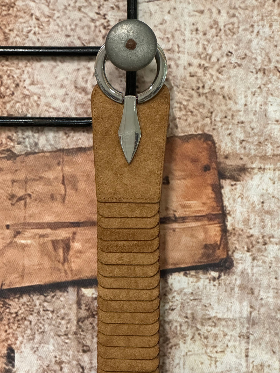 Ceinture élastique "Paloma" en suédine boucle argent