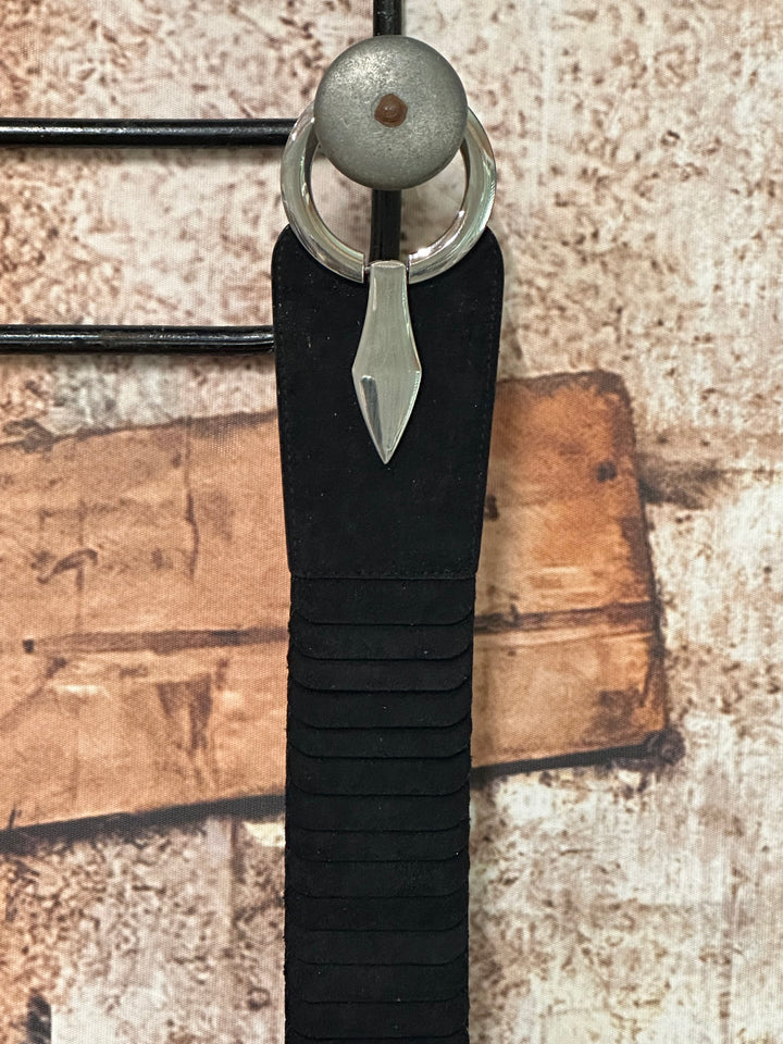 Ceinture élastique "Paloma" en suédine boucle argent