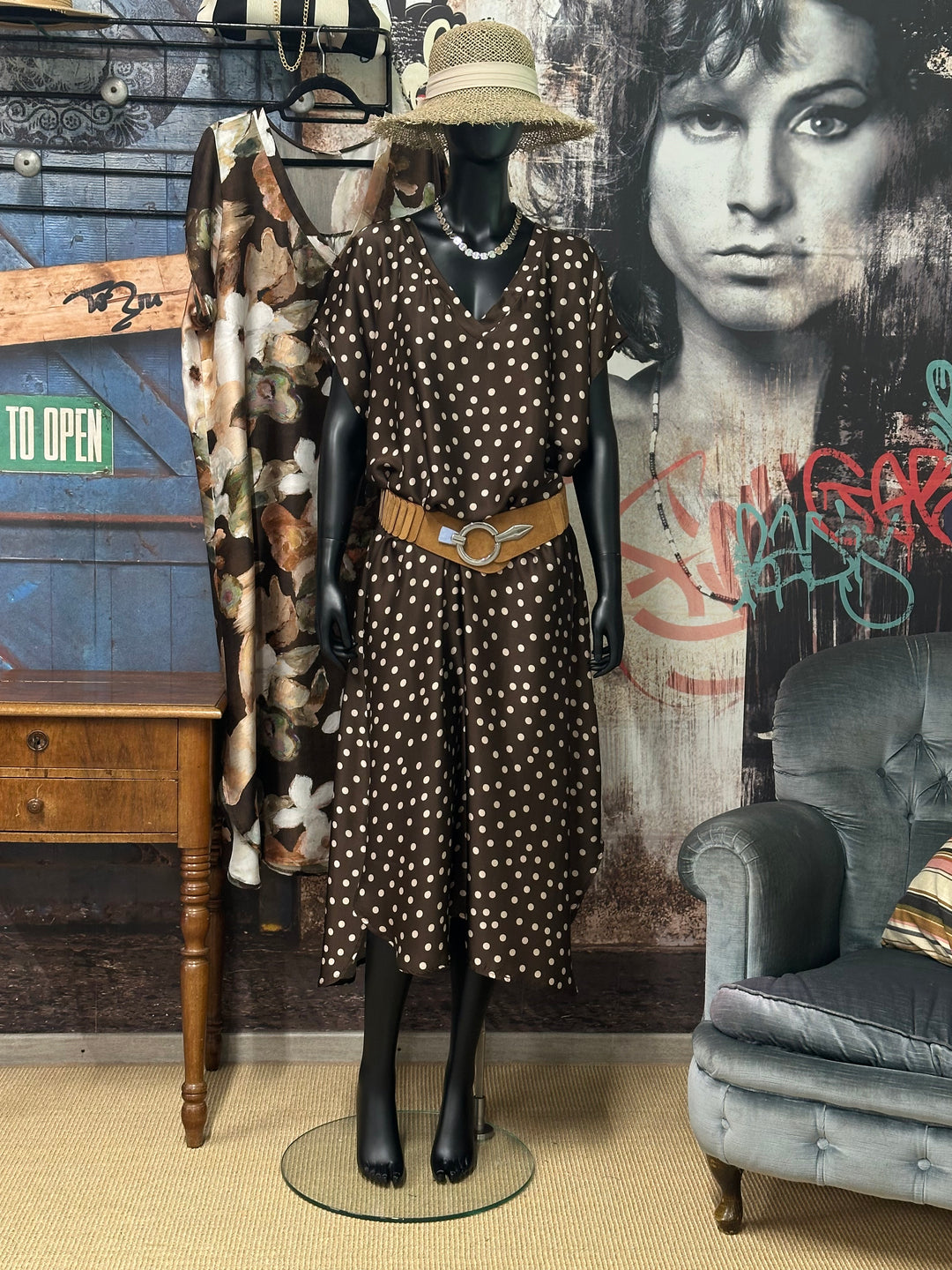 Robe longue"Florence" 100% viscose (42/46) MADE IN ITALY