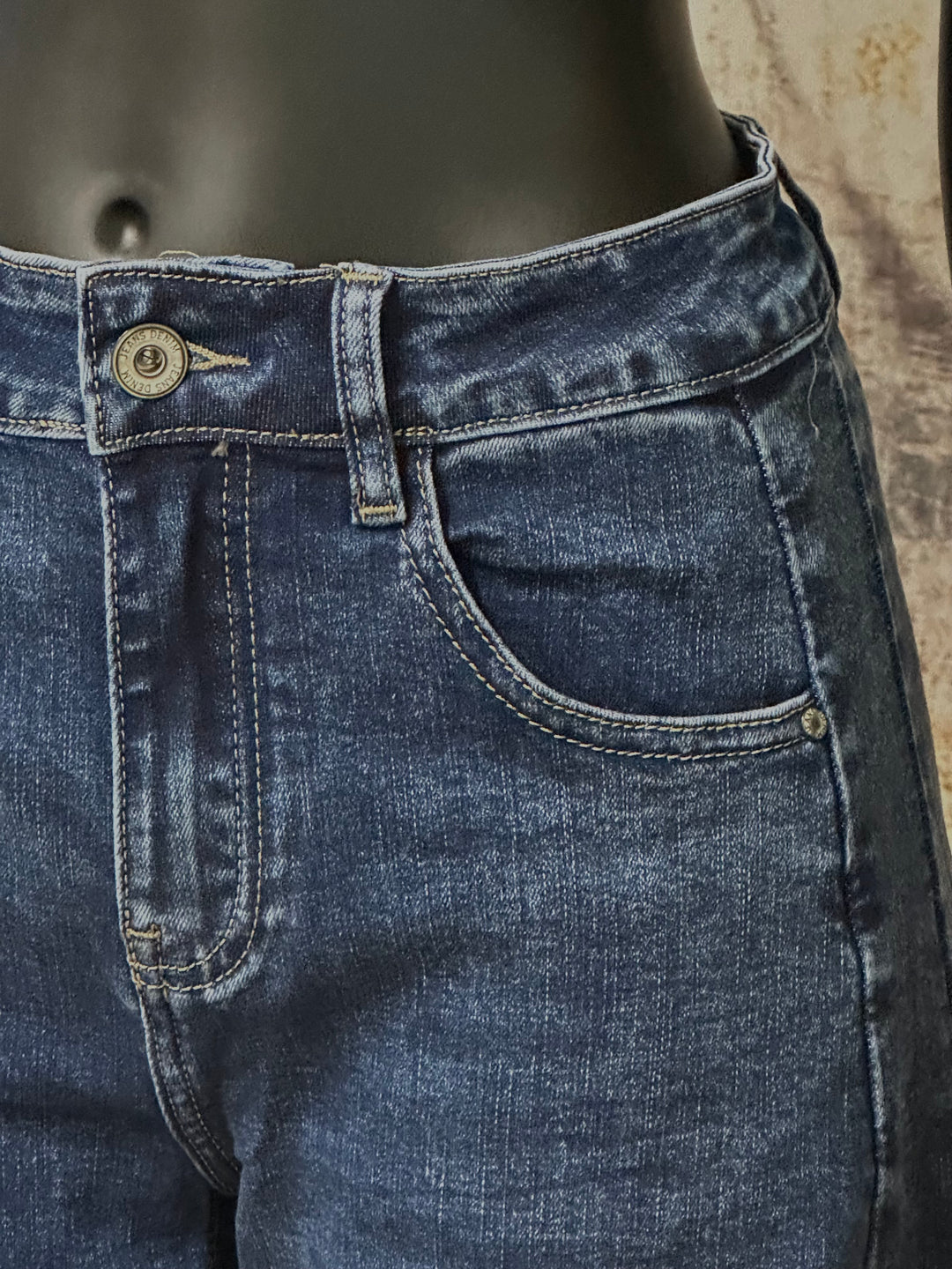 Jean "barrel" dark blue denim "" (38 ➡️ 46)
