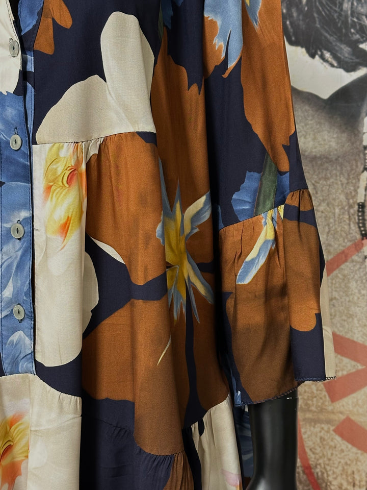 Robe bohème "Sofia" 100% viscose (38/42) MADE IN ITALY