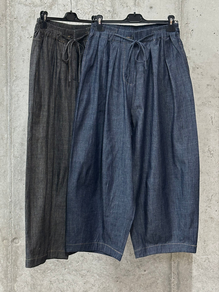 Pantalon large 7/8 "Levi" taille élastique (40/44)